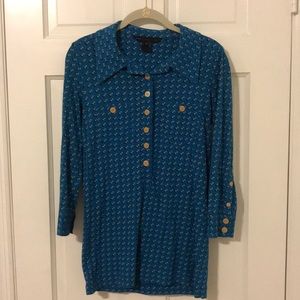 Blue patterned shirt from Marc Jacobs